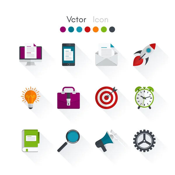 Conjunto de vectores iconos — Vector de stock