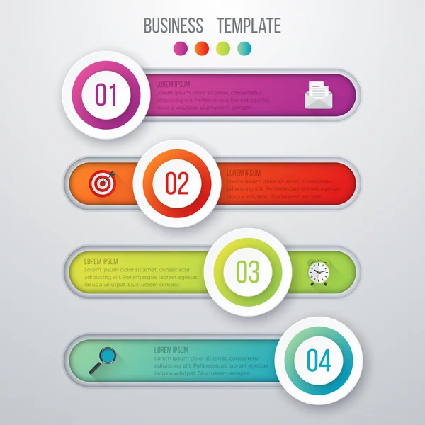 Infografías de ilustración vectorial — Vector de stock