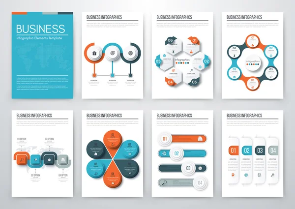 Concepto moderno de vector infográfico — Vector de stock