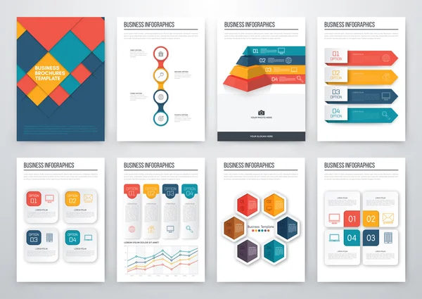 Concepto moderno de vector infográfico — Archivo Imágenes Vectoriales