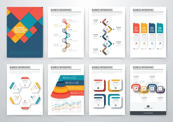 Concepto moderno de vector infográfico — Archivo Imágenes Vectoriales