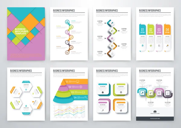 Concepto moderno de vector infográfico — Archivo Imágenes Vectoriales