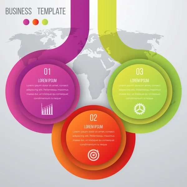 Infographics három lehetőség — Stock Vector