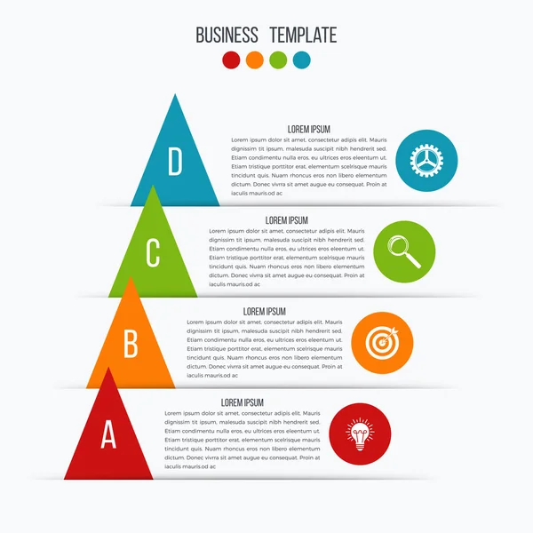 Banner infográfico de flecha — Archivo Imágenes Vectoriales