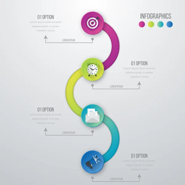 Infografía de ilustración vectorial — Vector de stock