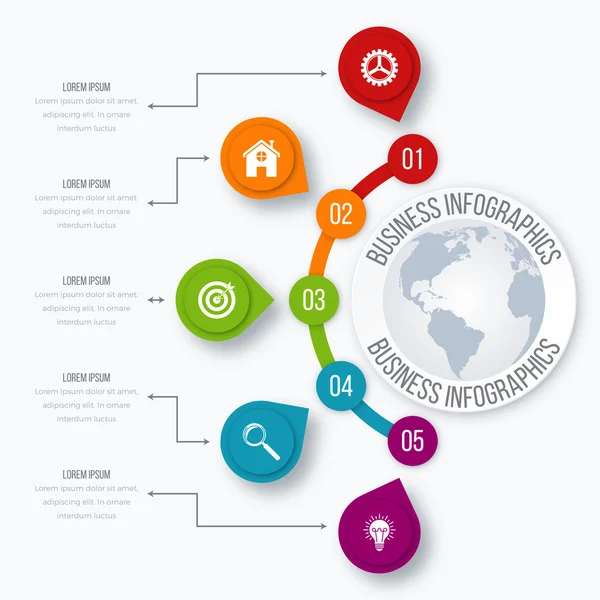 Illustrazione vettoriale infografica — Vettoriale Stock