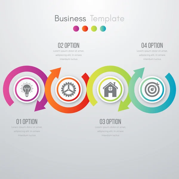 Infográficos de ilustração vetorial — Vetor de Stock