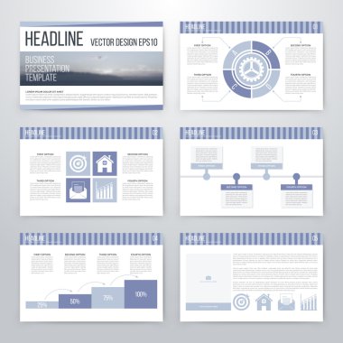 Infographics sunu şablonu düz tasarım