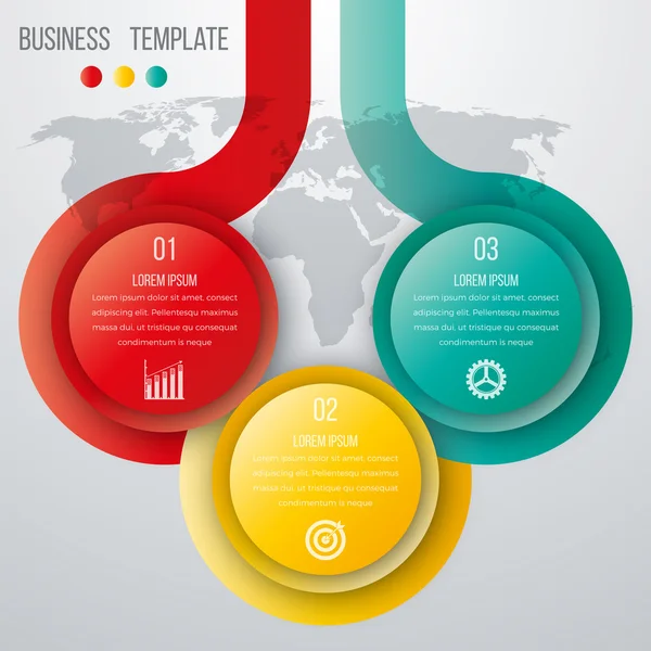 Infographics három lehetőség — Stock Vector