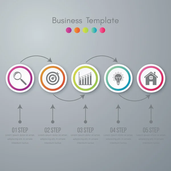 Infografía de ilustración vectorial — Vector de stock