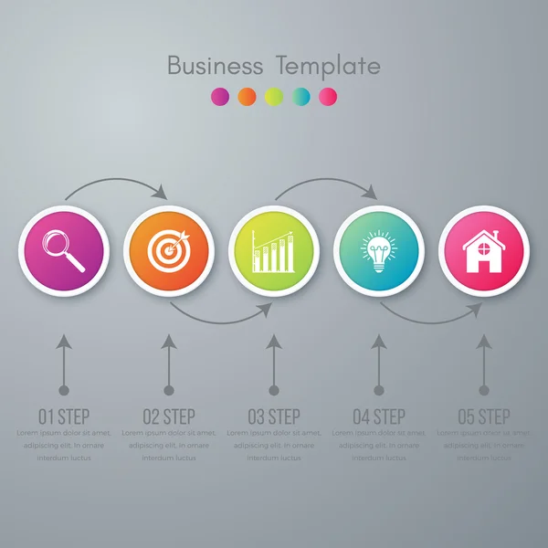 Infografía de ilustración vectorial — Vector de stock