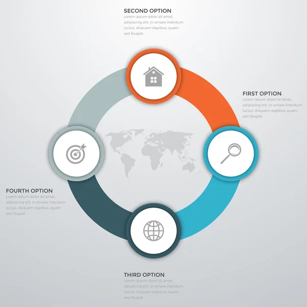 Illustrazione vettoriale infografica — Vettoriale Stock