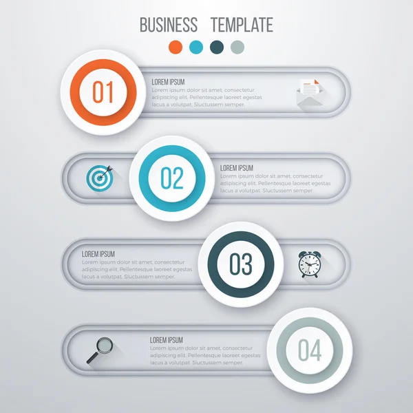 Infografías de ilustración vectorial — Vector de stock