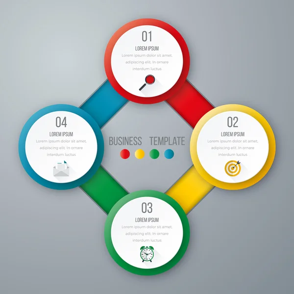 Infográficos de ilustração vetorial — Vetor de Stock