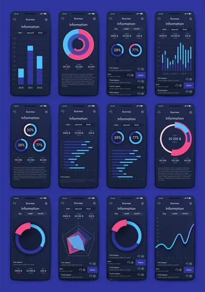 Modern Infographic Vector Elements Business Brochures Use Website Corporate Brochure — Stock Vector