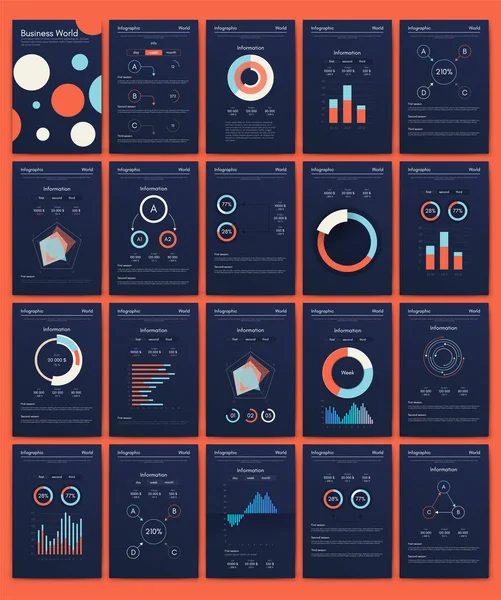 Moderne Infografik Vektorelemente Für Business Broschüren Verwendung Website Imagebroschüre Werbung — Stockvektor