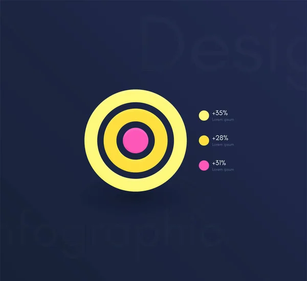 Infografías Gráficas Vectoriales Con Seis Opciones Plantilla Para Crear Aplicaciones — Vector de stock