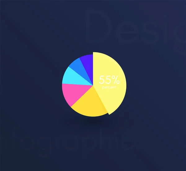 Infografías Gráficas Vectoriales Con Seis Opciones Plantilla Para Crear Aplicaciones — Vector de stock