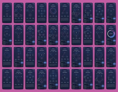 Cep telefonlu vektör grafikleri. Mobil uygulamalar, iş akışı düzeni, diyagram, pankart, web tasarımı, iş raporları oluşturma şablonu