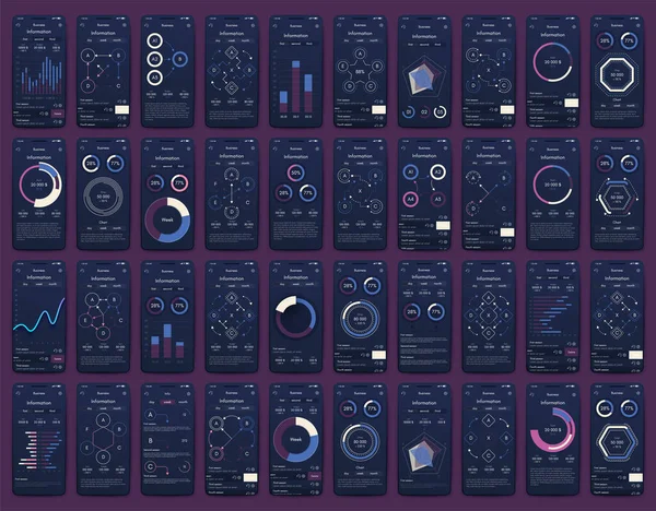 Cep telefonlu vektör grafikleri. Mobil uygulamalar, iş akışı düzeni, diyagram, pankart, web tasarımı, iş raporları oluşturma şablonu