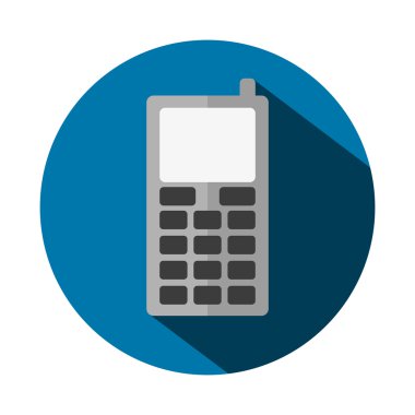 Düz bir telefon vektör çizim