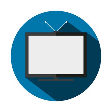 Bir flat Tv vektör çizim