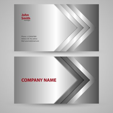 Kartvizitin vektör illüstrasyonu