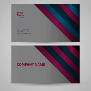 Kartvizitin vektör illüstrasyonu