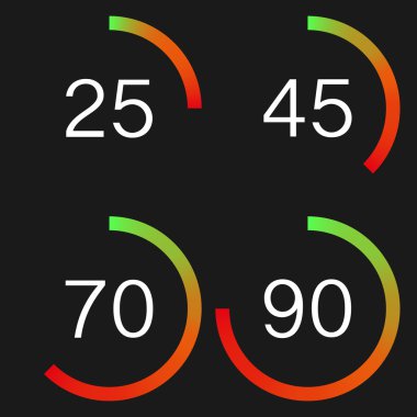 Dijital hız göstergesi vektör çizim