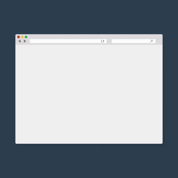Vektor illustration av webbläsarfönstret — Stock vektor