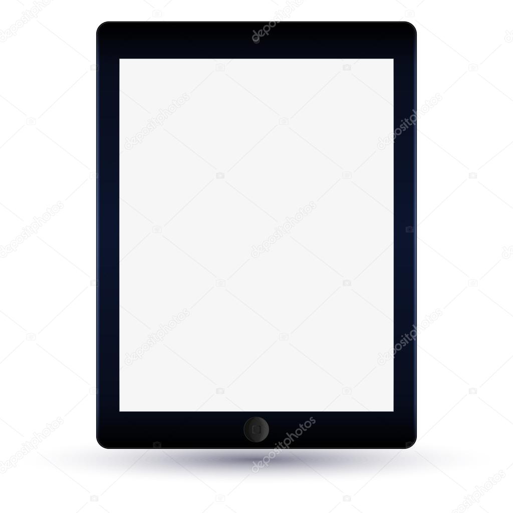 Vector illustration of a tablet computer