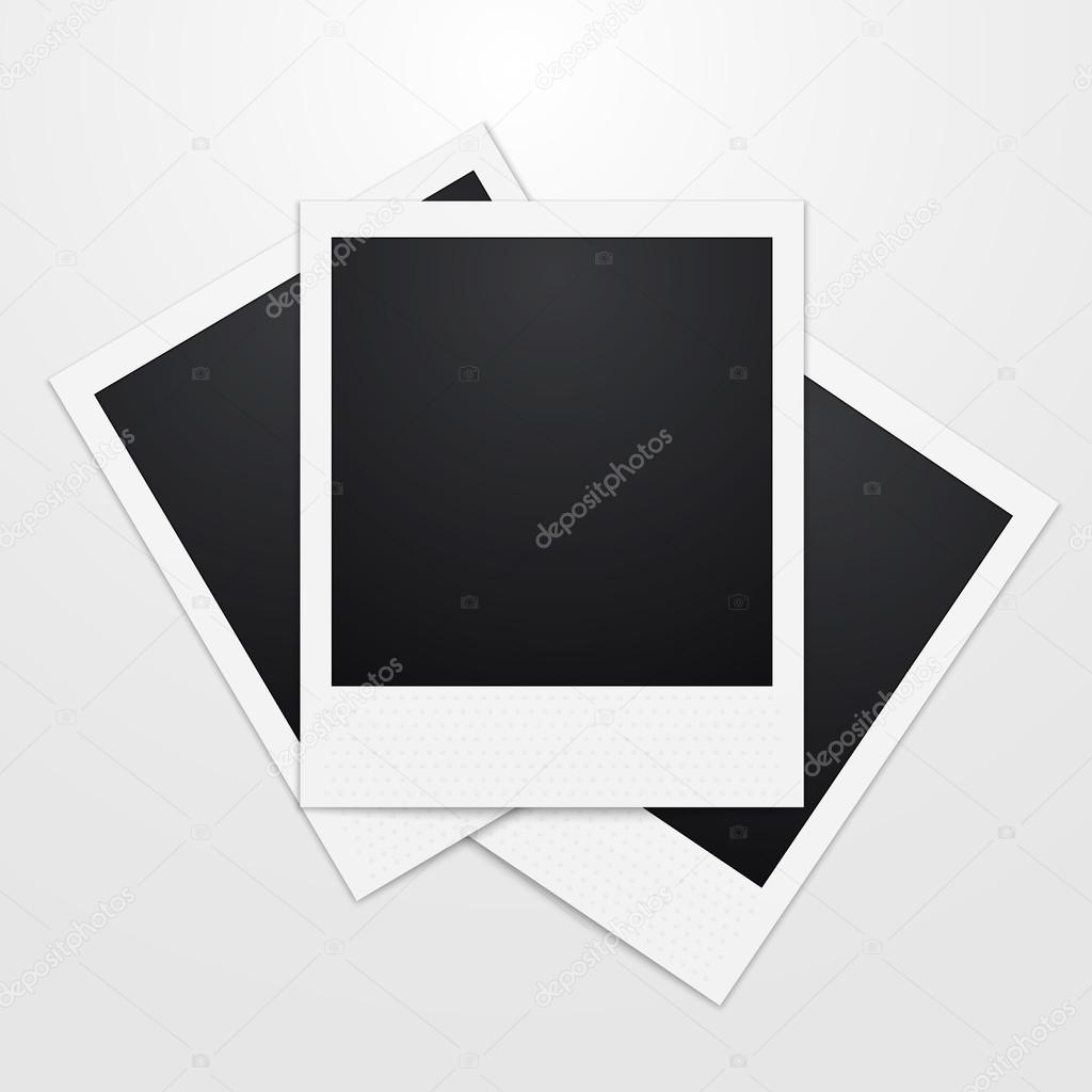 Vector illustration of a realistic instant Photo