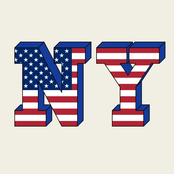 NYC typografii, t-shirt grafiki. Ilustracja wektorowa — Wektor stockowy