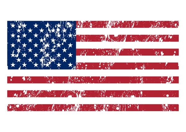 Vector illustratie van de vlag usa — Stockvector