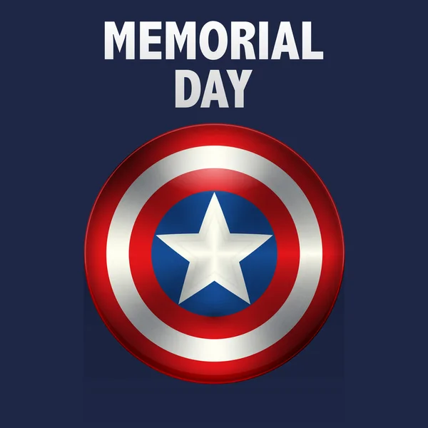 Vector illustration memorial day usa — Stock Vector