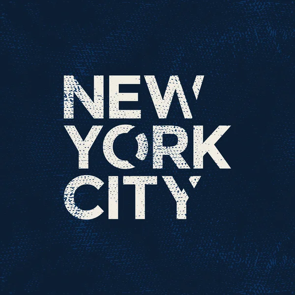 New York City typografii, t-shirt grafiki. Ilustracja wektorowa — Wektor stockowy