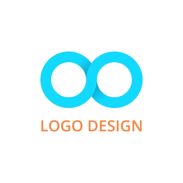 Logotipo de infinito ilustração vetorial — Vetor de Stock