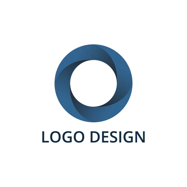 Daire logo vektör çizim