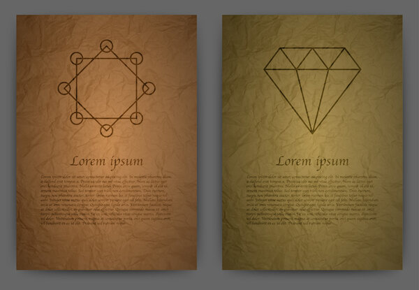 Векторная иллюстрация Карты a4. Реалистичная бумага
