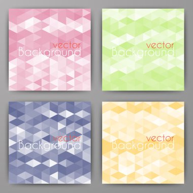 Stock Vector Set abstract background