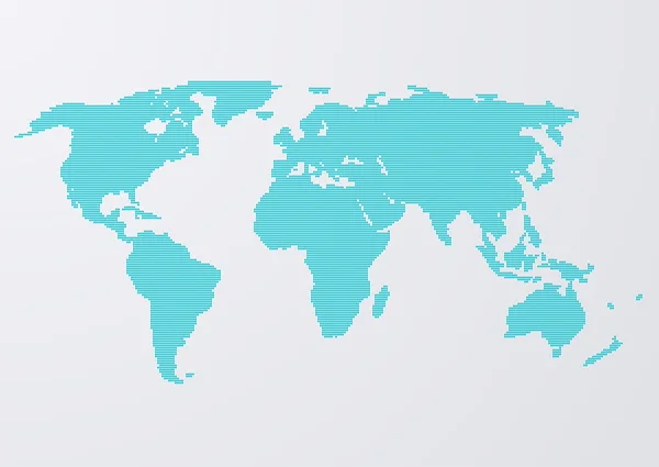 世界地図円のベクトル イラスト — ストックベクタ