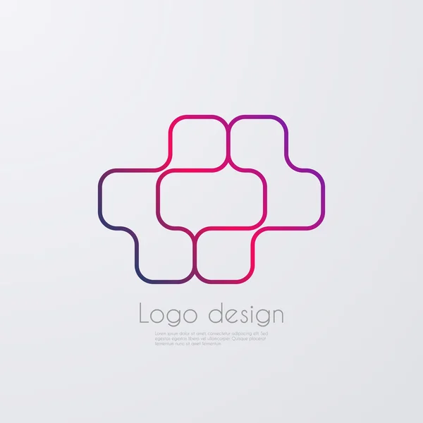 Illustration vectorielle du logo abstrait — Image vectorielle