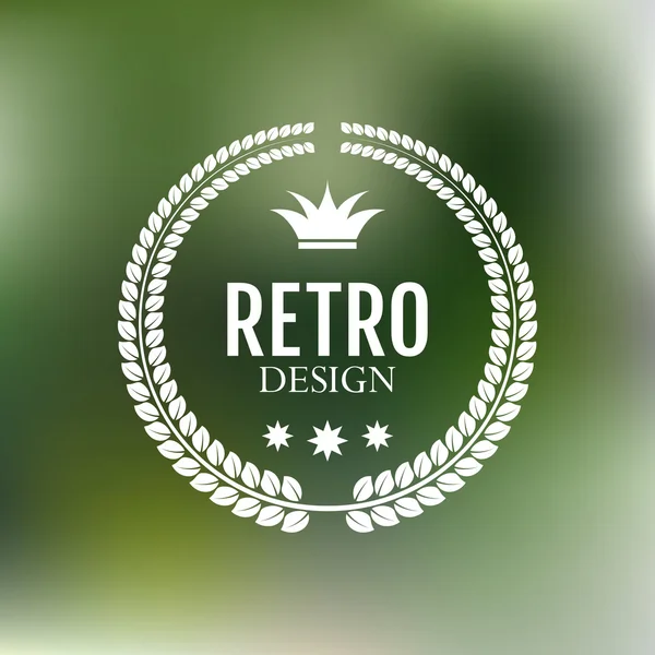 Vektorillustration. das minimalistische Retro-Logo — Stockvektor