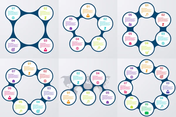 hisse senedi vektör set Infographics of