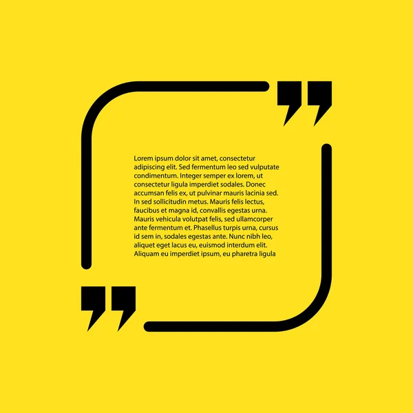 Stock cita el texto sobre un fondo amarillo — Archivo Imágenes Vectoriales
