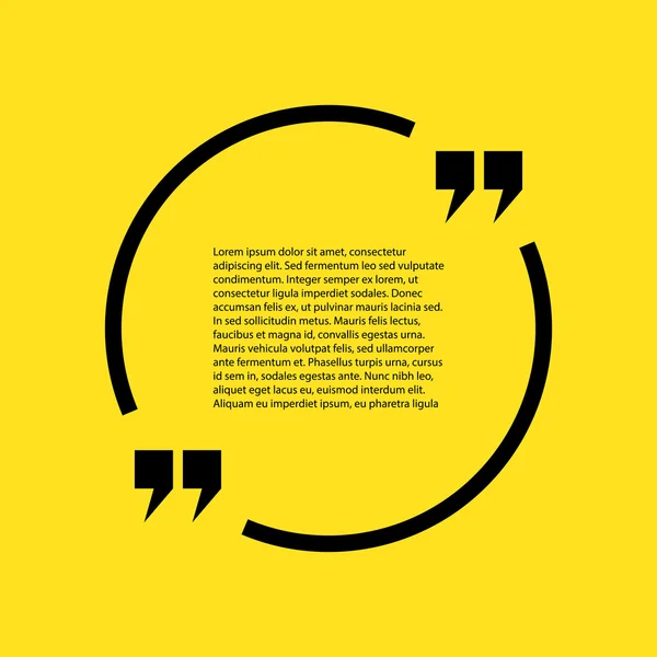 Stock cita el texto sobre un fondo amarillo — Vector de stock