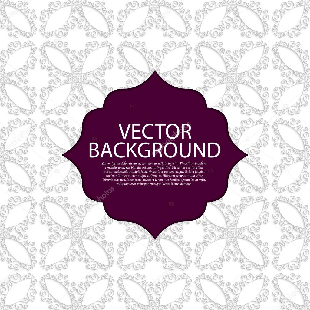 Vector illustration invitation light linear background