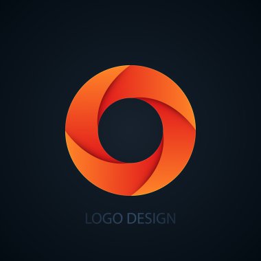 Vector illustration of logo letter o