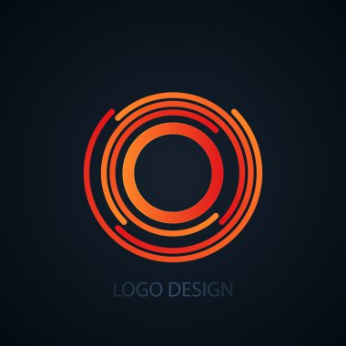 Vector illustration of logo letter o