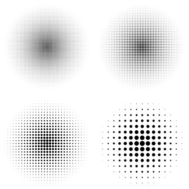 Vector illustration of a halftone